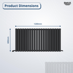 Princia Horizontal Double Oval Panel Radiator