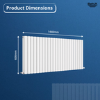 Princia Horizontal Double Oval Panel Radiator