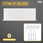 iBathUK Apex Horizontal Double Panel Slim Flat Radiator, Designer Radiator, UK Radiators, Slim Radiators