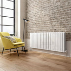 iBathUK Apex Horizontal Double Panel Slim Flat Radiator, Designer Radiator, UK Radiators, Slim Radiators