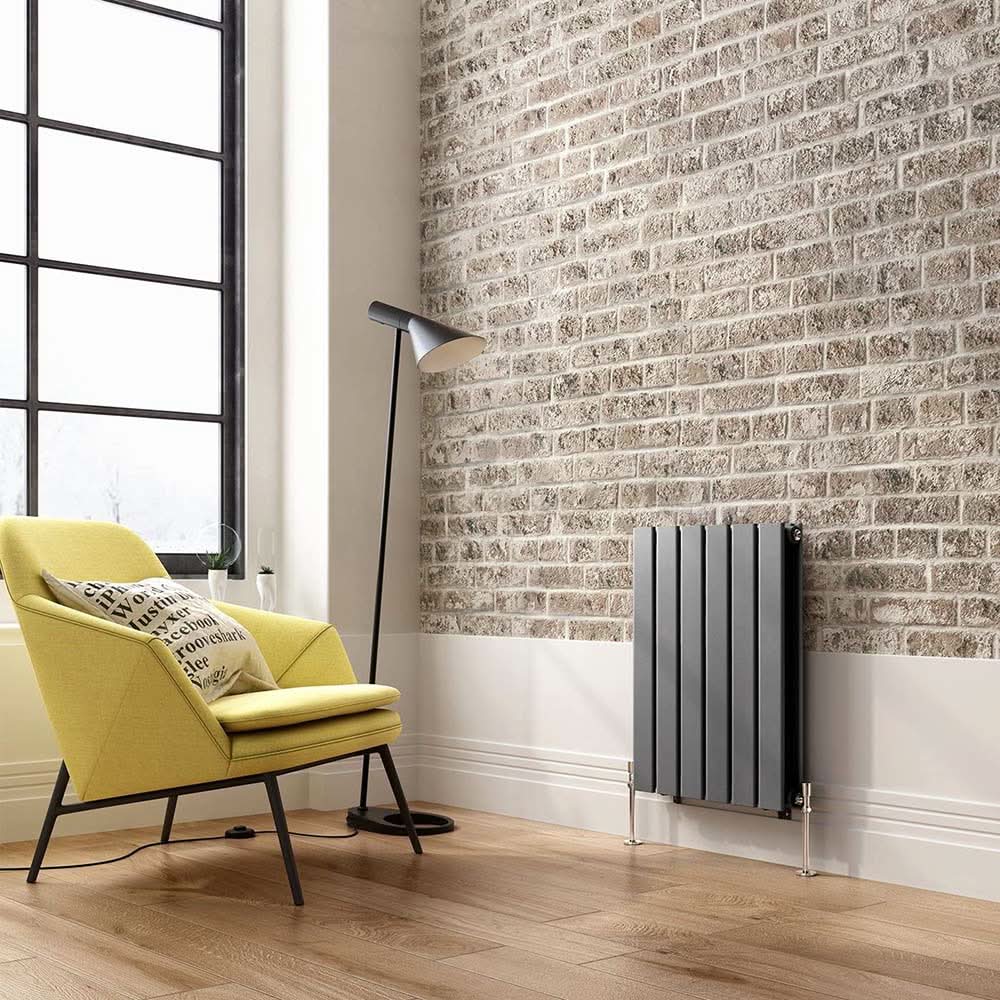 iBathUK Apex Horizontal Double Panel Slim Flat Radiator, Designer Radiator, UK Radiators, Slim Radiators