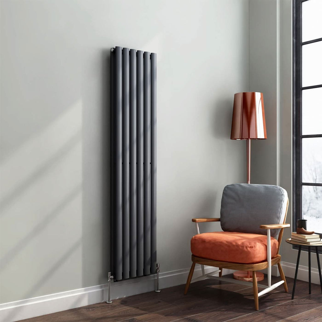 Princia Vertical Double Oval Panel Radiator
