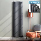 Princia Vertical Double Oval Panel Radiator