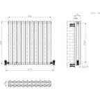 Princia Horizontal Double Oval Panel Radiator