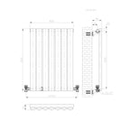 Princia Horizontal Single Oval Panel Radiator