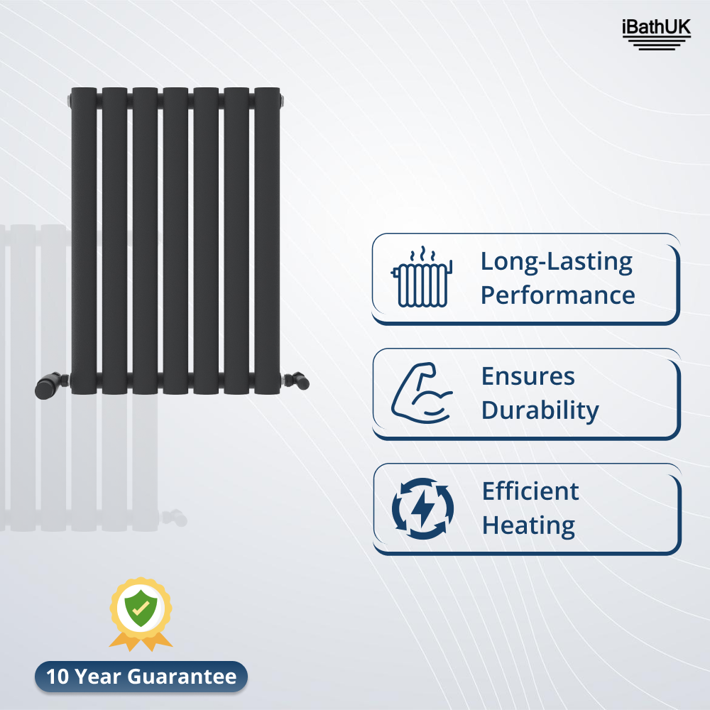 Princia Horizontal Single Oval Panel Radiator
