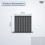 Princia Horizontal Single Oval Panel Radiator