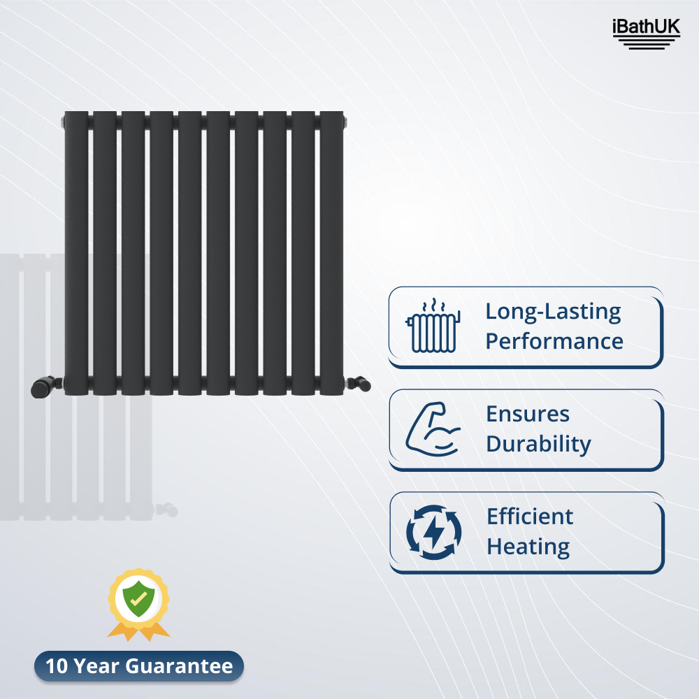 Princia Horizontal Single Oval Panel Radiator