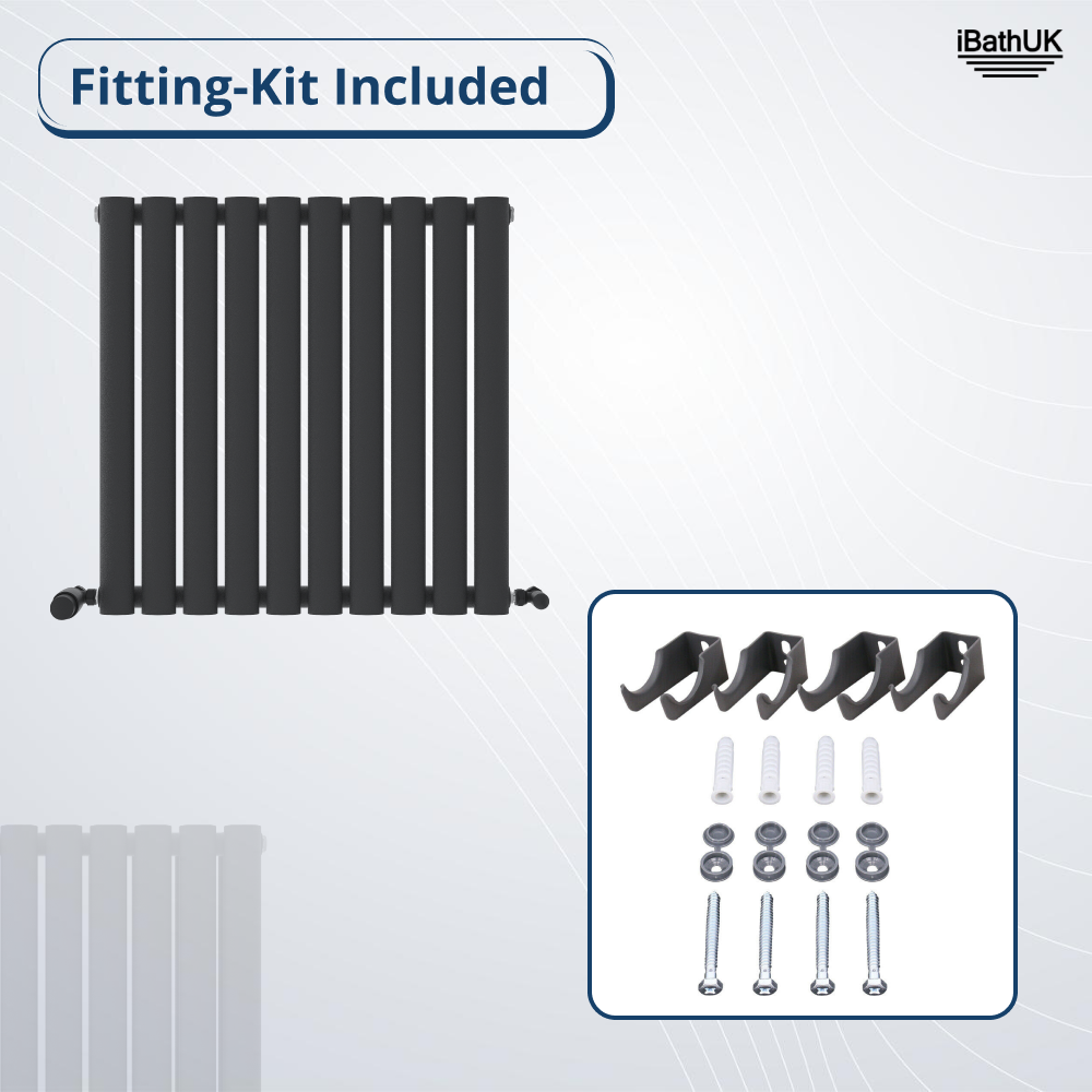 Princia Horizontal Single Oval Panel Radiator