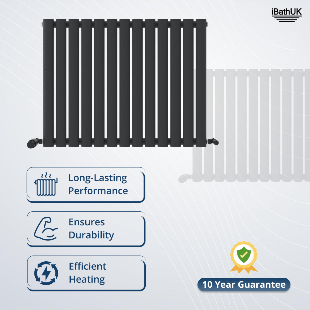 Princia Horizontal Single Oval Panel Radiator