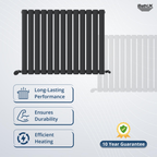 Princia Horizontal Single Oval Panel Radiator