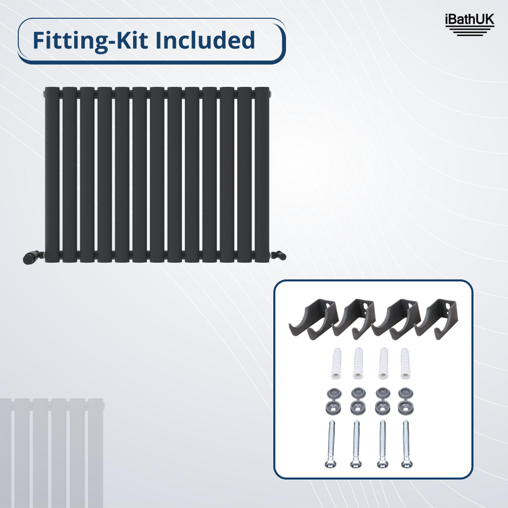 Princia Horizontal Single Oval Panel Radiator