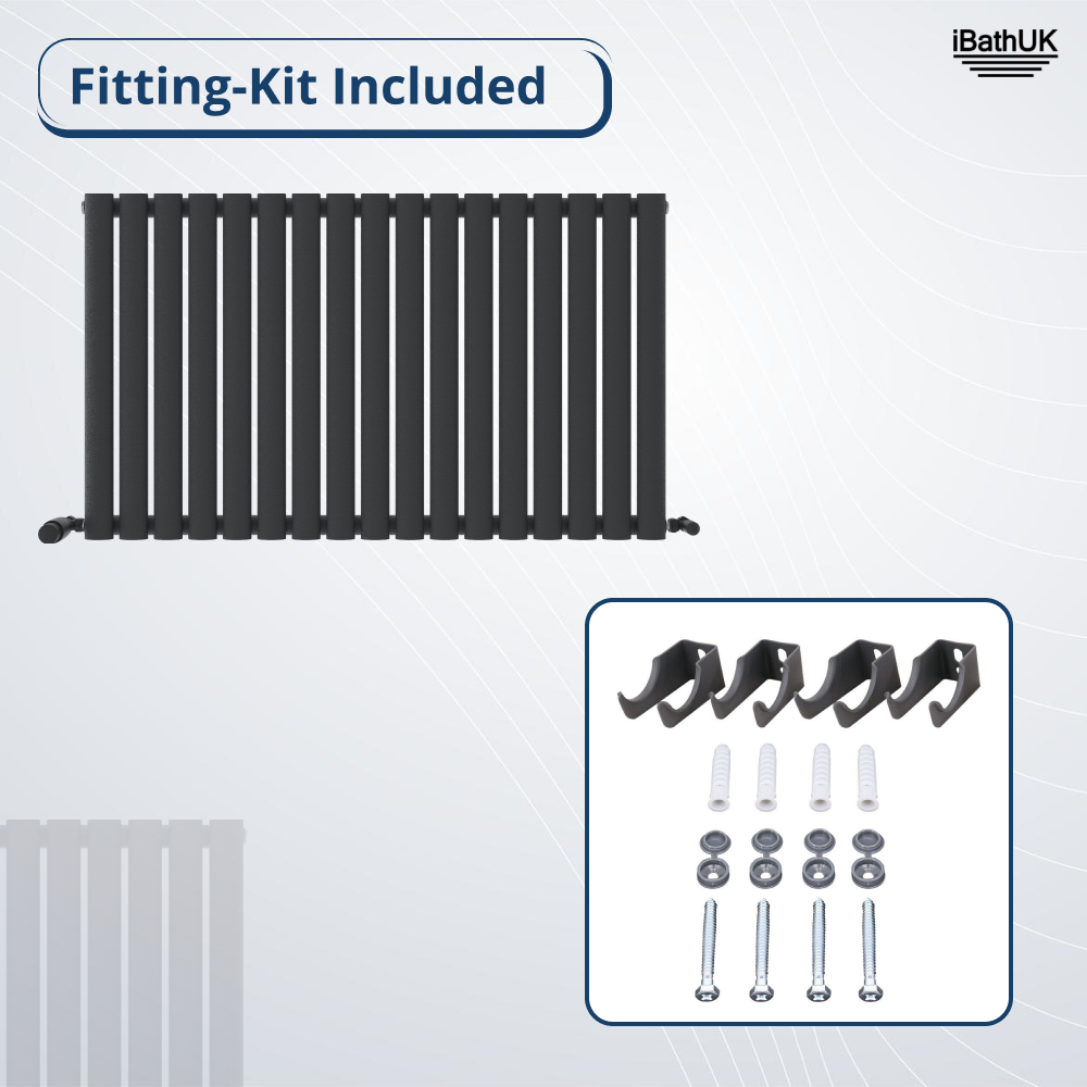 Princia Horizontal Single Oval Panel Radiator