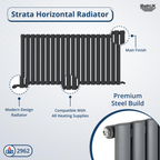 Princia Horizontal Single Oval Panel Radiator