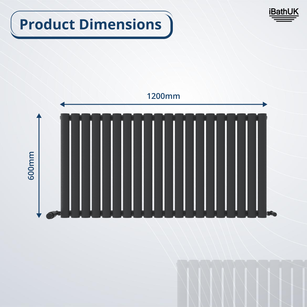 Princia Horizontal Single Oval Panel Radiator