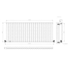 Princia Horizontal Single Oval Panel Radiator