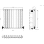 Princia Horizontal Double Oval Panel Radiator