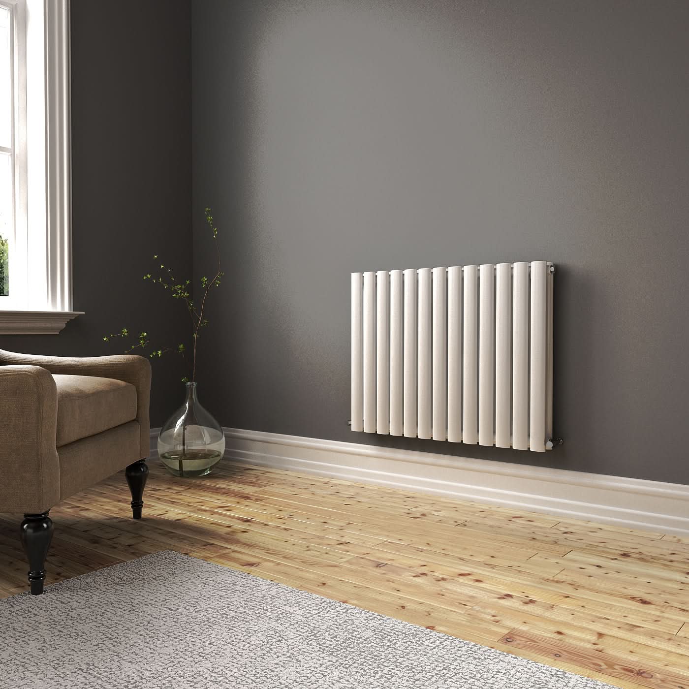 Princia Horizontal Double Oval Panel Radiator