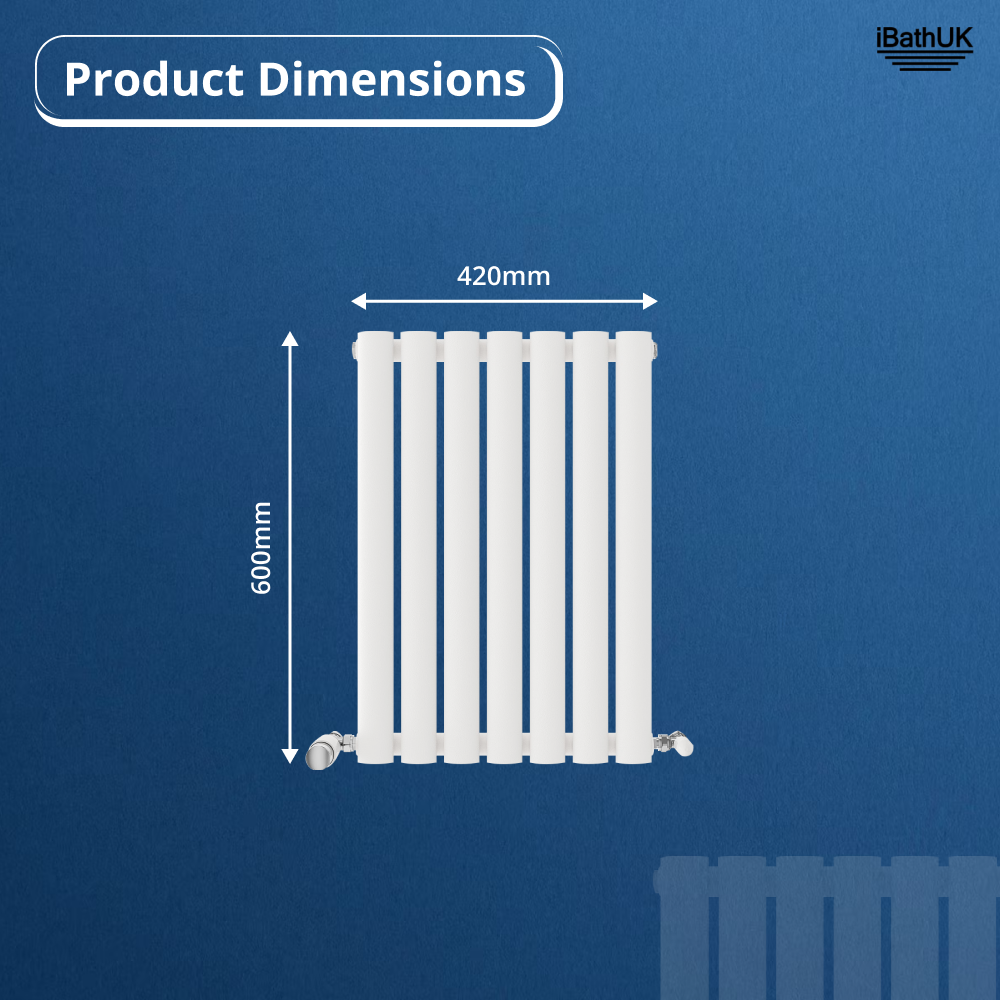 Princia Horizontal Single Oval Panel Radiator