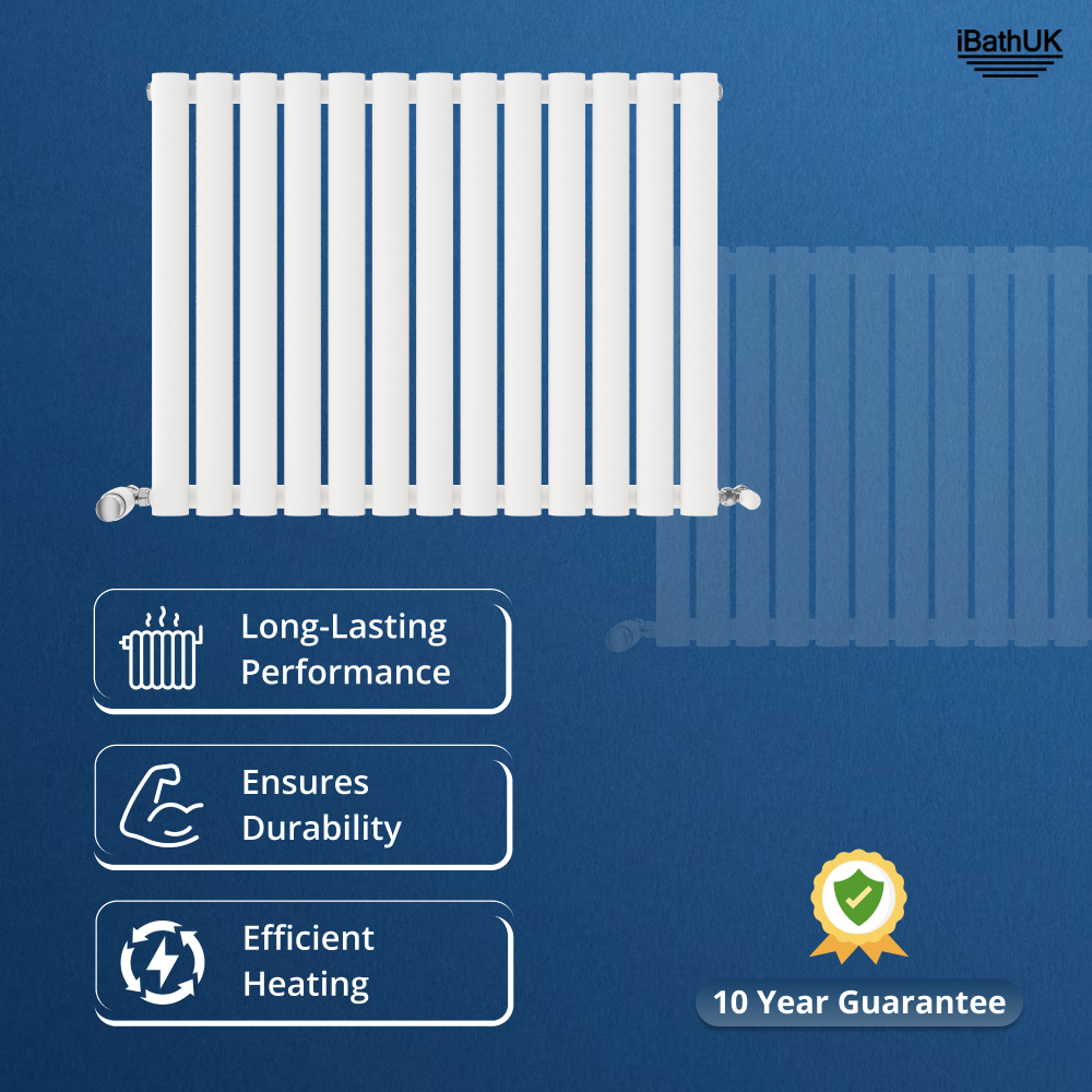 Princia Horizontal Single Oval Panel Radiator
