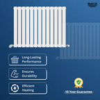 Princia Horizontal Single Oval Panel Radiator