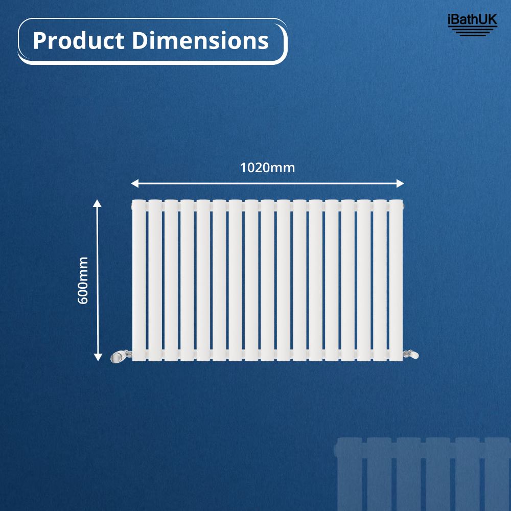 Princia Horizontal Single Oval Panel Radiator