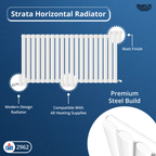 Princia Horizontal Single Oval Panel Radiator