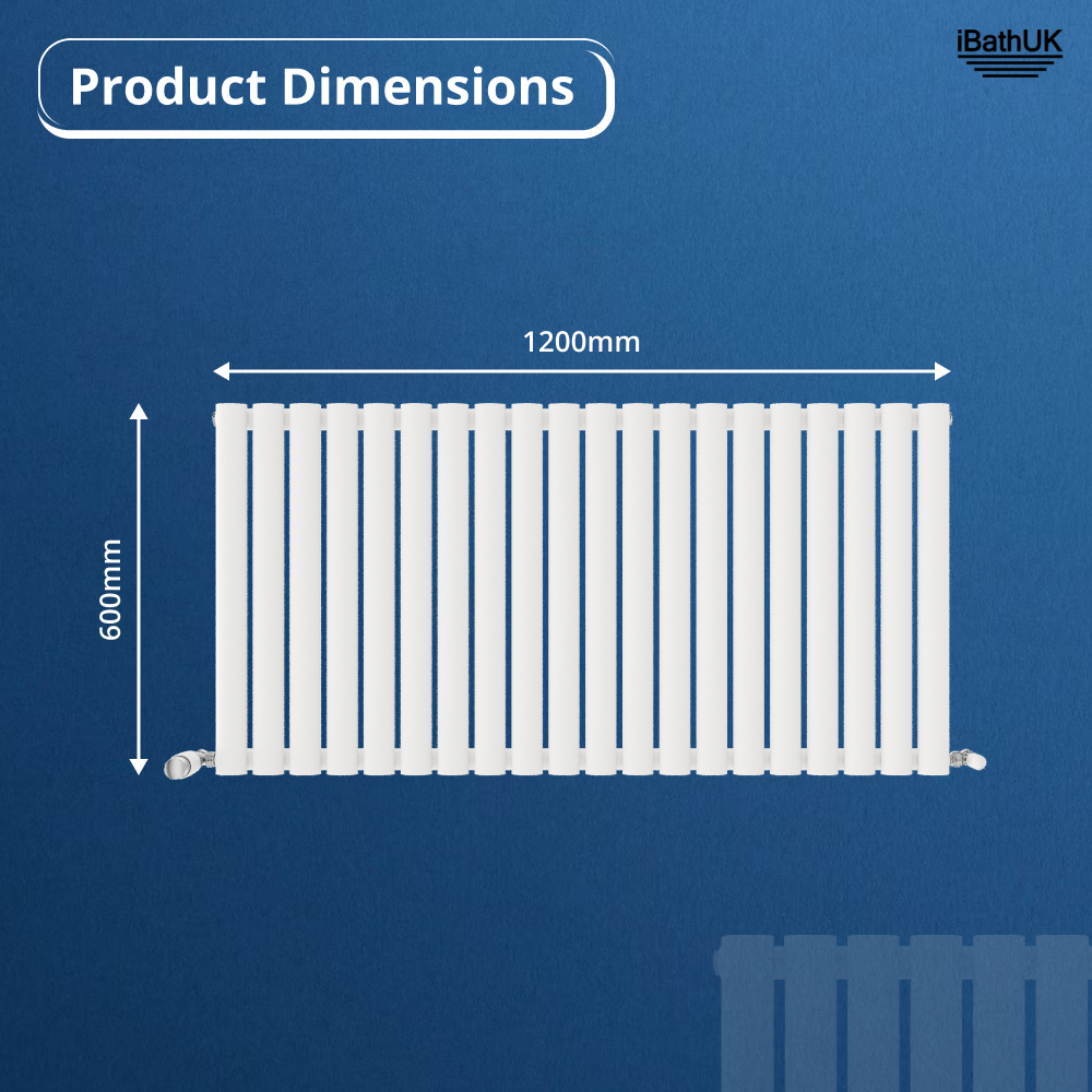 Princia Horizontal Single Oval Panel Radiator
