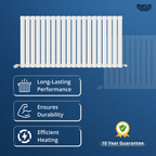 Princia Horizontal Single Oval Panel Radiator