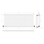 Princia Horizontal Single Oval Panel Radiator