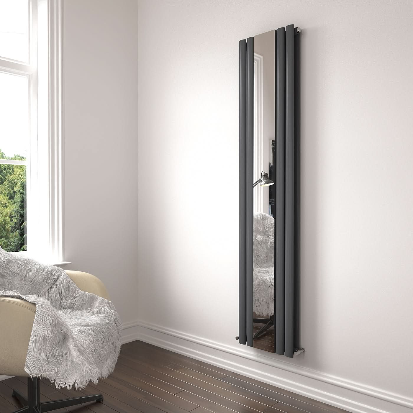 Princia Mirror Radiator - 1800 x 380mm