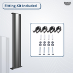 Princia Mirror Radiator - 1800 x 380mm