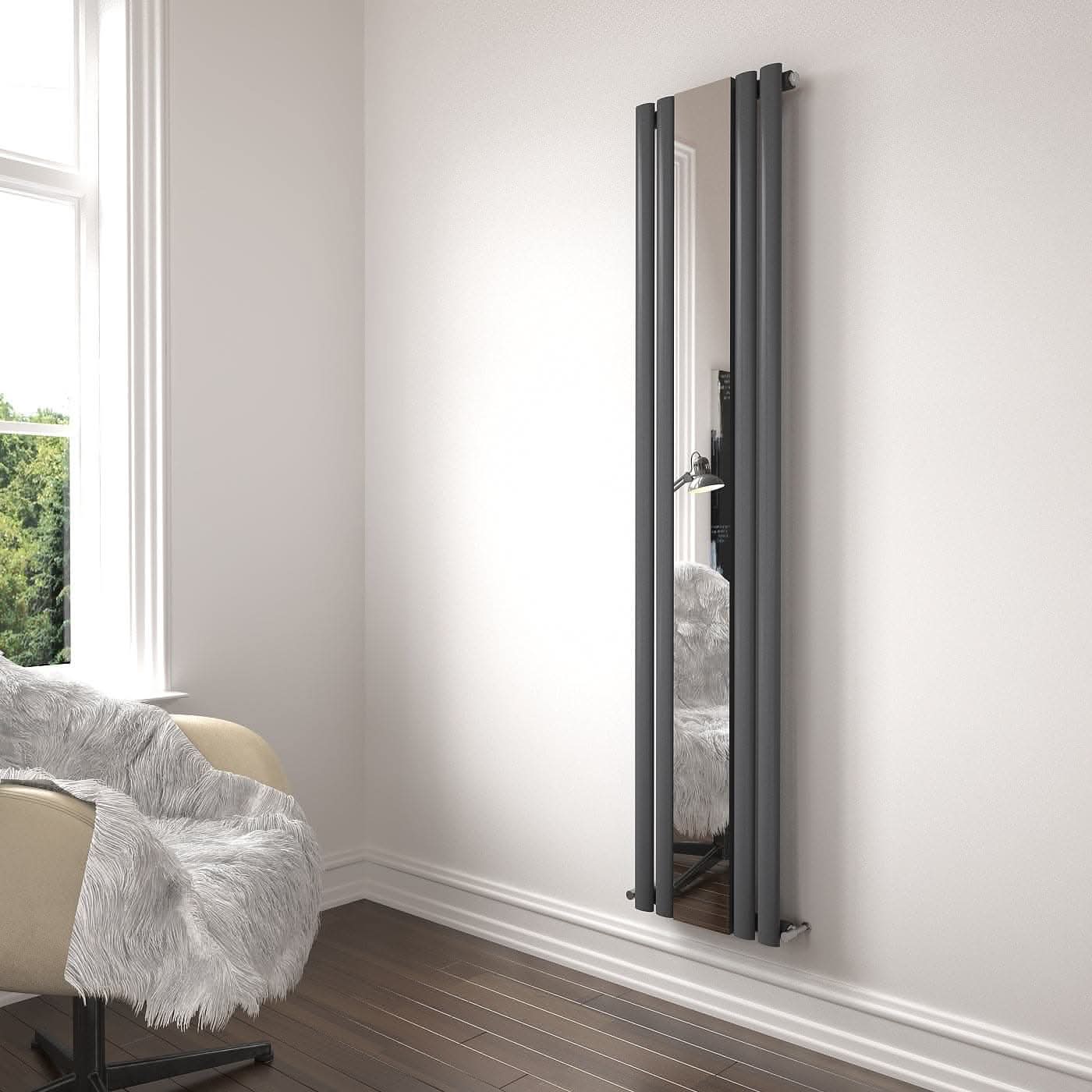 Princia Mirror Radiator - 1800 x 380mm