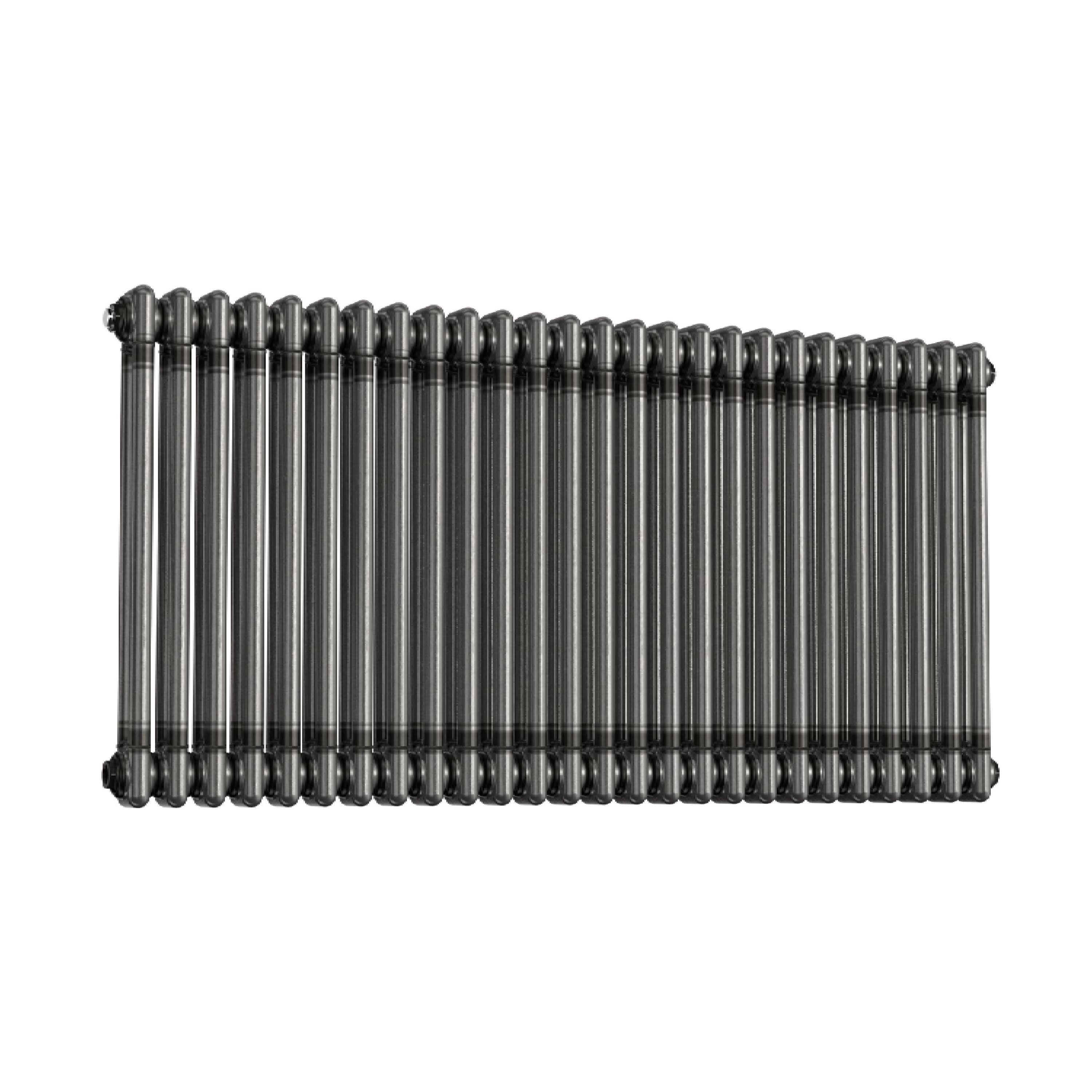 Helena Traditional Horizontal Column Radiator - Raw Metal