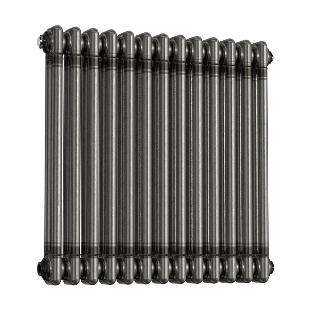 Helena Traditional Horizontal Column Radiator - Raw Metal
