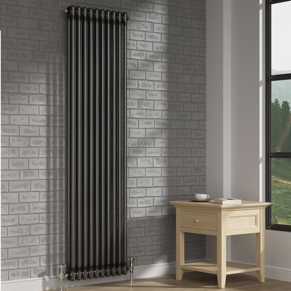 Helena MKII Column Vertical Radiator - Raw Metal