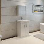 Solar Luxury Waterproof 2 Door Floorstanding Vanity Unit With Basin - 960mm x 600mm