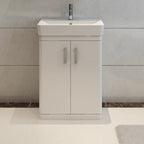 Solar Luxury Waterproof 2 Door Floorstanding Vanity Unit With Basin - 960mm x 600mm