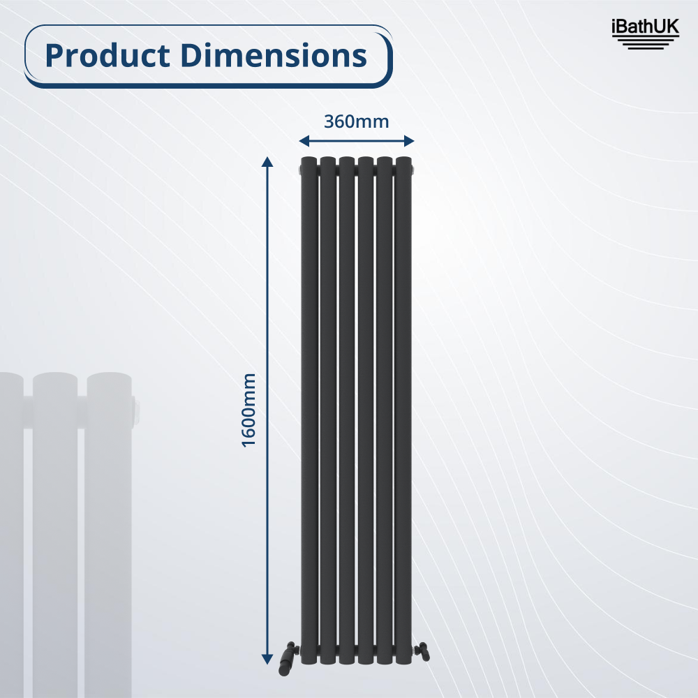 Princia Vertical Oval Double Panel Radiator