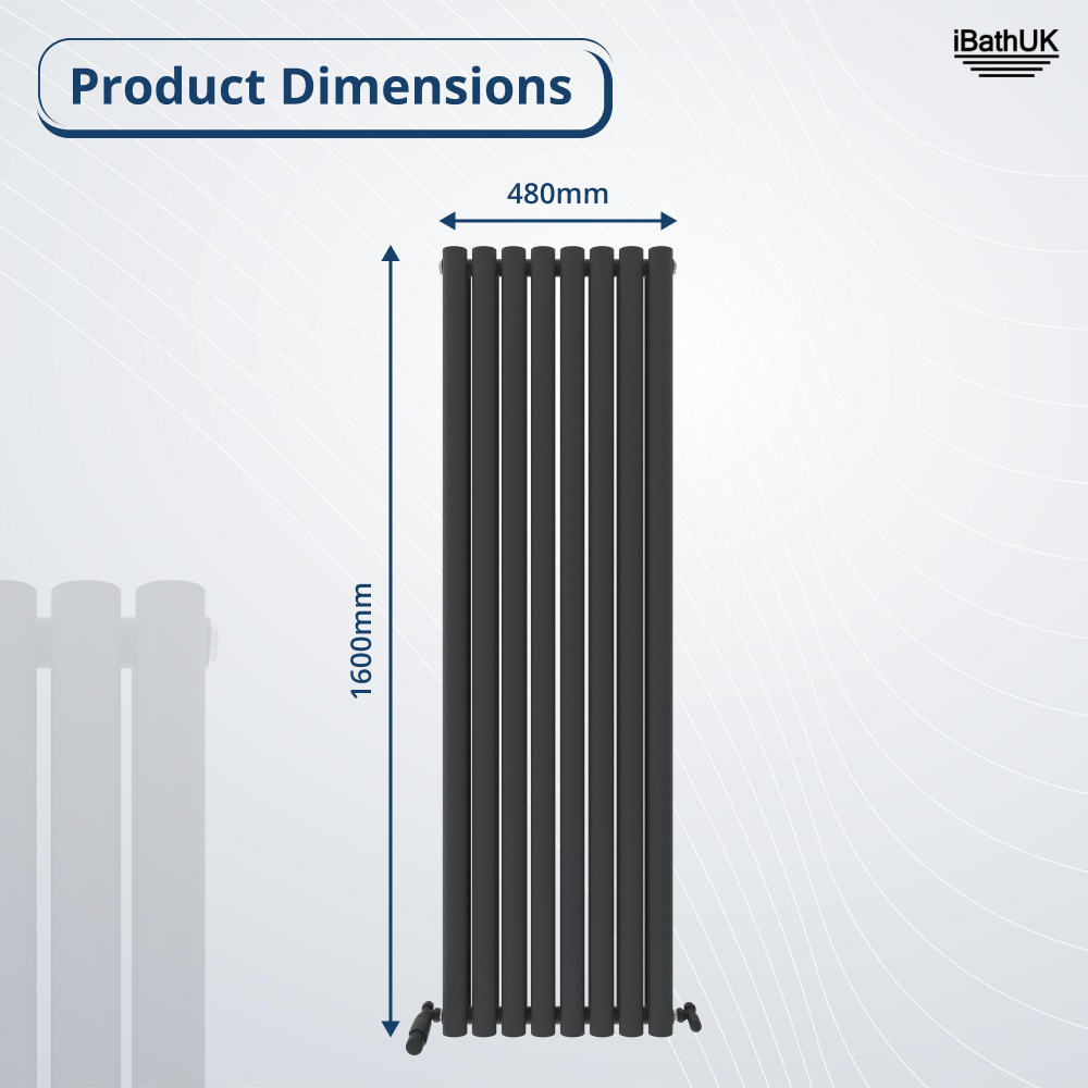 Princia Vertical Oval Double Panel Radiator