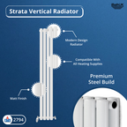 Princia Vertical Oval Double Panel Radiator