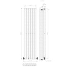 Princia Vertical Oval Double Panel Radiator