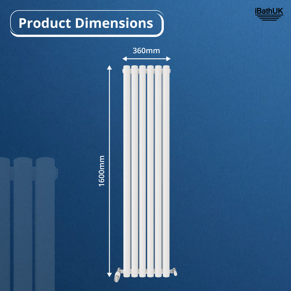 Princia Vertical Oval Double Panel Radiator