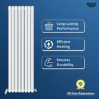 Princia Vertical Oval Double Panel Radiator