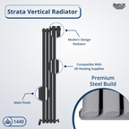 Princia Vertical Oval Single Panel Radiator