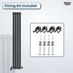 Princia Vertical Oval Single Panel Radiator