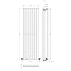 Princia Vertical Oval Single Panel Radiator