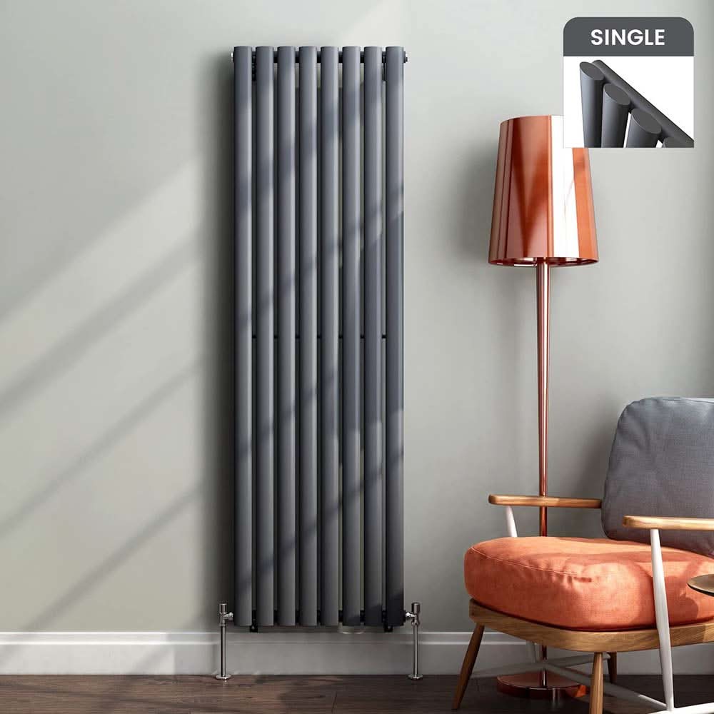 Princia Vertical Oval Single Panel Radiator