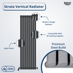 Princia Vertical Oval Single Panel Radiator