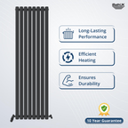 Princia Vertical Oval Single Panel Radiator